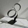 sculpture abstraite noire