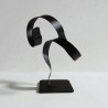 sculpture abstraite noire