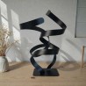 sculpture abstraite couleur noir