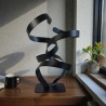 sculpture abstraite couleur noir