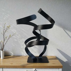 sculpture abstraite couleur