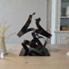 sculpture abstraite couleur noir