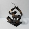 sculpture abstraite couleur noir