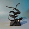 sculpture abstraite couleur noir