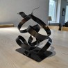 sculpture abstraite couleur noir