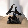 sculpture abstraite couleur noir