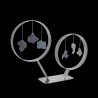 Objet décoratif fait main en métal chrome