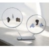 Objet décoratif fait main en métal chrome