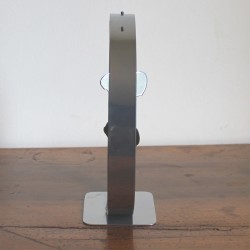 Sculpture abstraite métal chrome