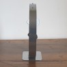 Sculpture abstraite métal chrome
