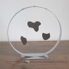 Sculpture abstraite métal chrome