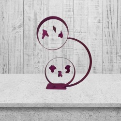 Creation moderne abstraite rose fushia