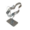 sculpture métal ruban torsadé chrome