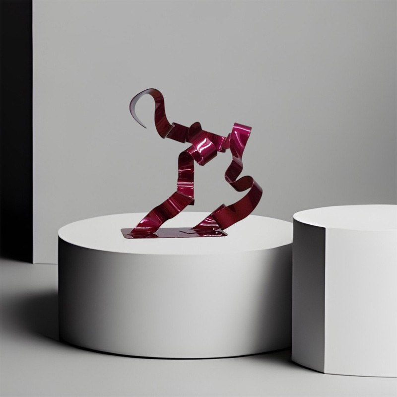 sculpture abstraite métal