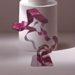 sculpture abstraite métal