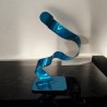 Sculpture abstraite en métal bleu turquoise