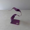 sculpture abstraite métal violet