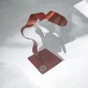 sculpture abstraite cuivre