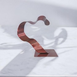 sculpture abstraite cuivre