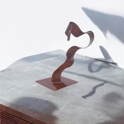 sculpture abstraite cuivre