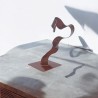 sculpture abstraite cuivre
