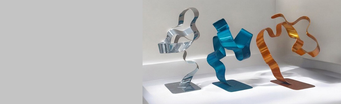 sculptures métal abstraites